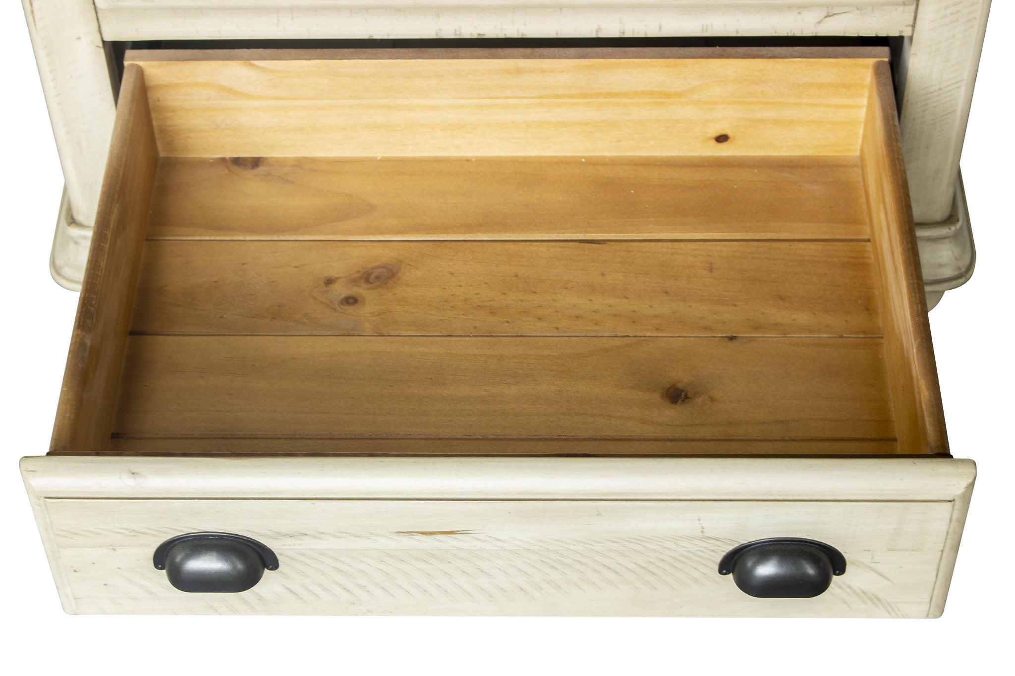 27" x 17" x 28" Two ToneSolid WoodDrawer Nightstand