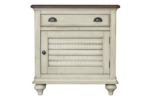 29" x 17" x 30" Two ToneSolid WoodDoor Nightstand