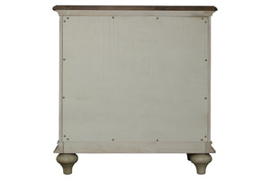29" x 17" x 30" Two ToneSolid WoodDoor Nightstand