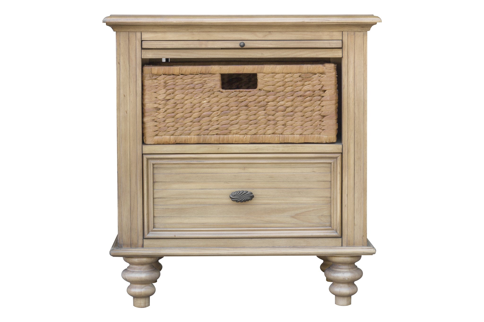 26" x 17" x 28" WoodBasket Nightstand