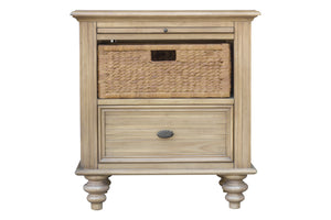 26" x 17" x 28" WoodBasket Nightstand