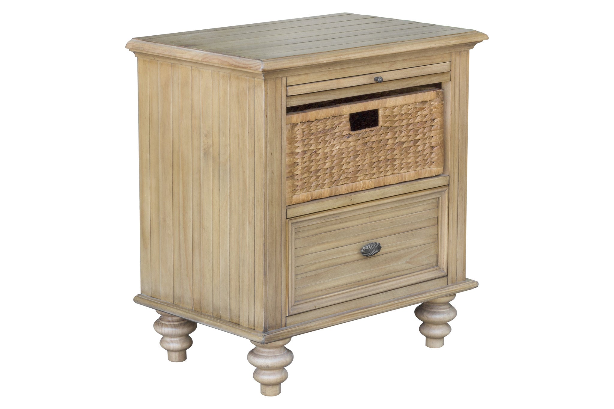 26" x 17" x 28" WoodBasket Nightstand