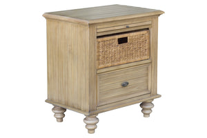 26" x 17" x 28" WoodBasket Nightstand