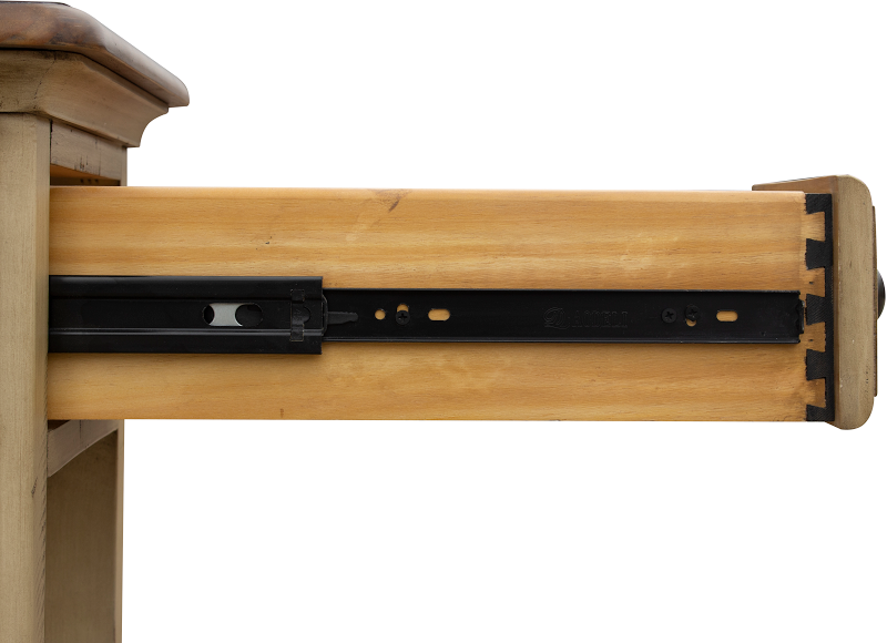 26" x 14" x 24" Two Tone, Solid Wood, Chairside Table