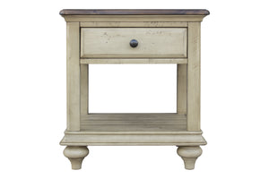 22" x 24" x 24" Two ToneSolid WoodEnd Table