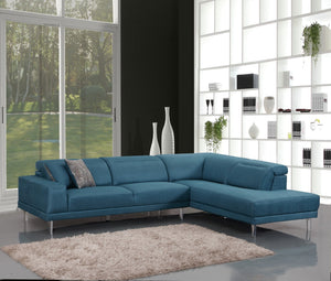 117" X 50" X 30" Blue RAF Sectional