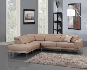 117" X 50" X 30" Beige  LAF Sectional