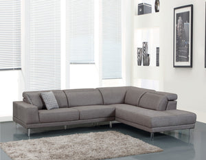117" X 50" X 30" Gray  RAF Sectional