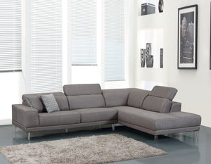 117" X 50" X 30" Gray  RAF Sectional