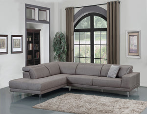 117" X 50" X 30" Gray  LAF Sectional