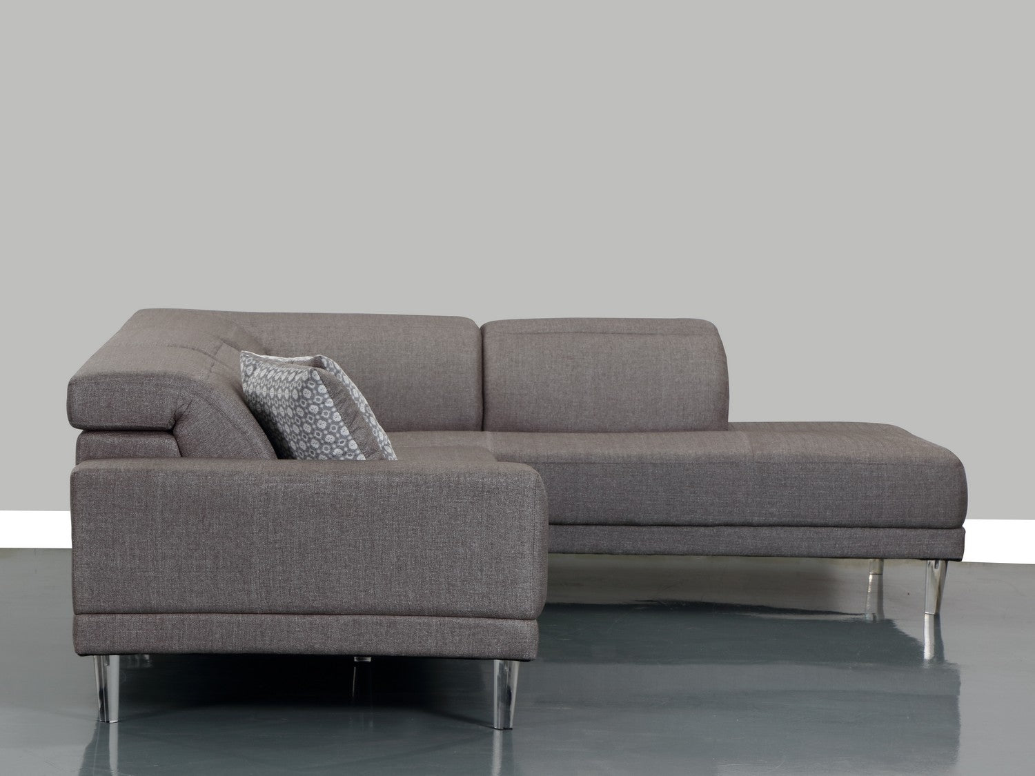 117" X 50" X 30" Gray  LAF Sectional