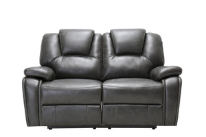 146" X 76" X 80" Gray  Power Reclining Sofa Love