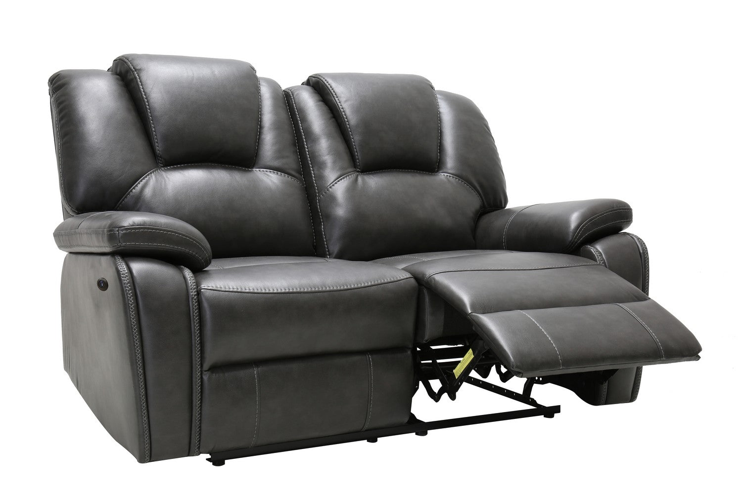 146" X 76" X 80" Gray  Power Reclining Sofa Love
