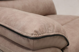 91 X 114" X 41" Beige  Power Reclining Sectional