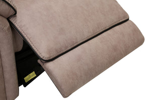 91 X 114" X 41" Beige  Power Reclining Sectional