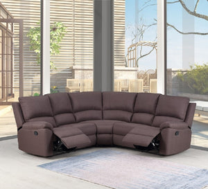 80" X 80" X 39" Brown  Sectional