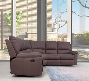80" X 80" X 39" Brown  Sectional
