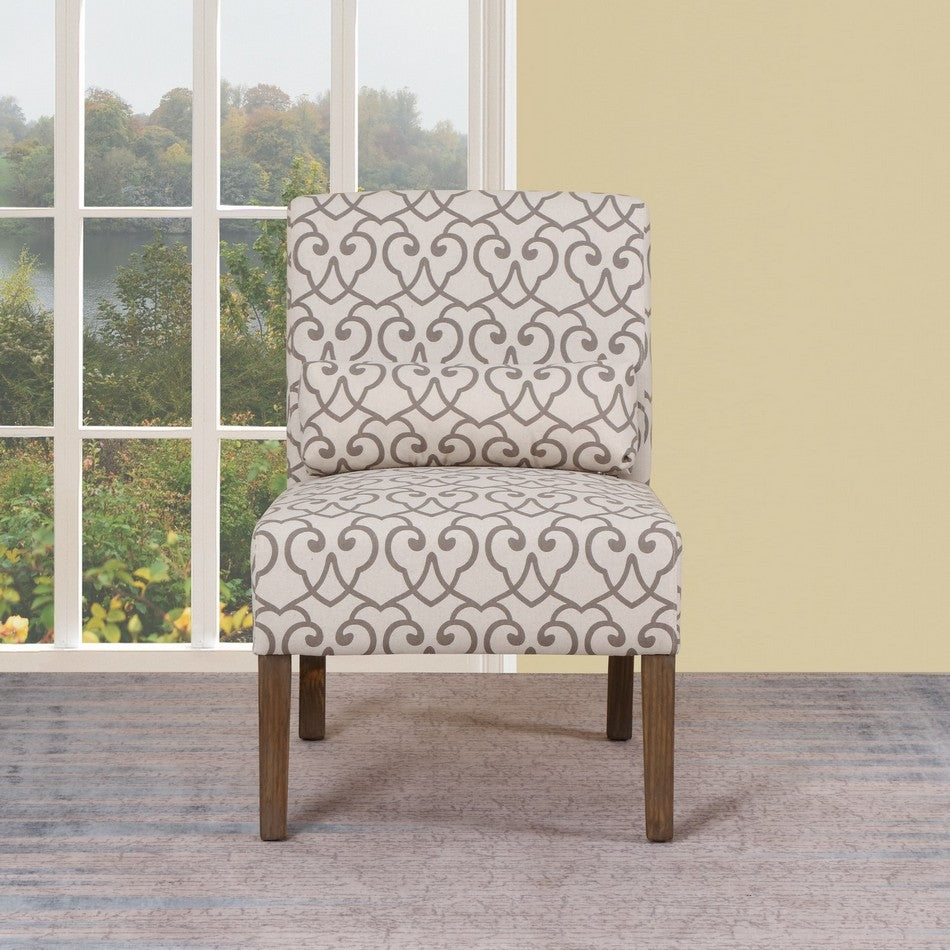 23 X 26" X 33" Beige Accent Chair