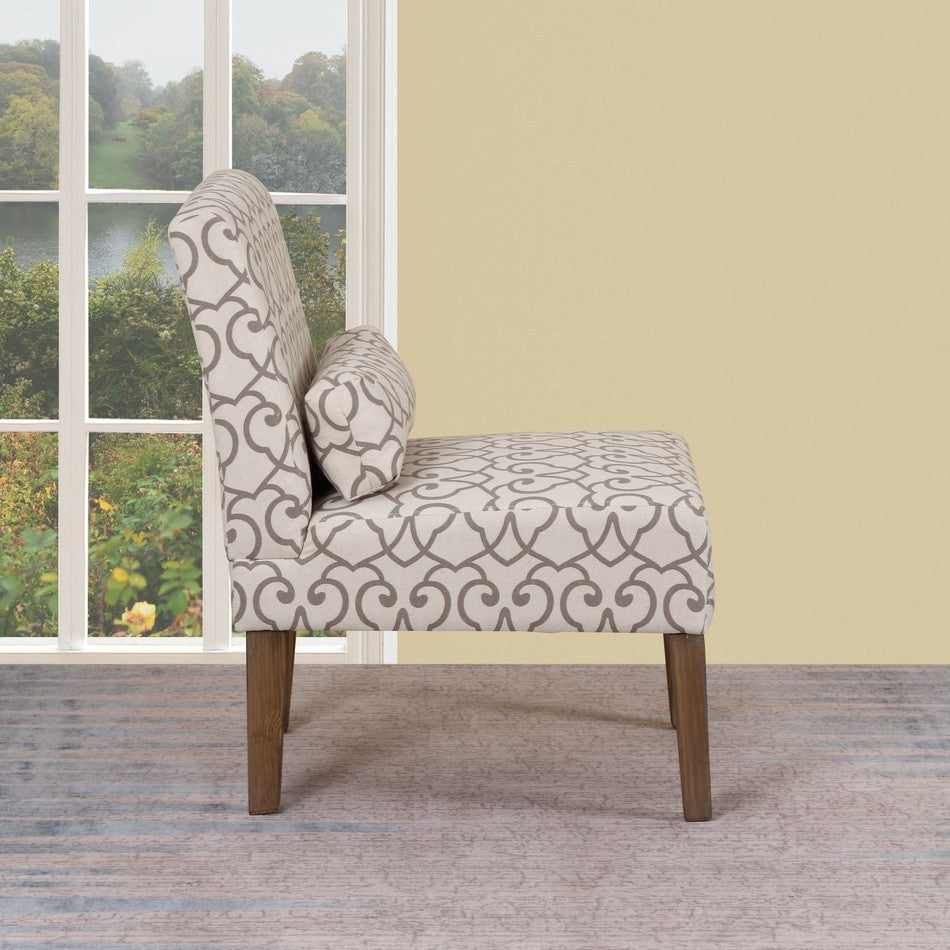23 X 26" X 33" Beige Accent Chair