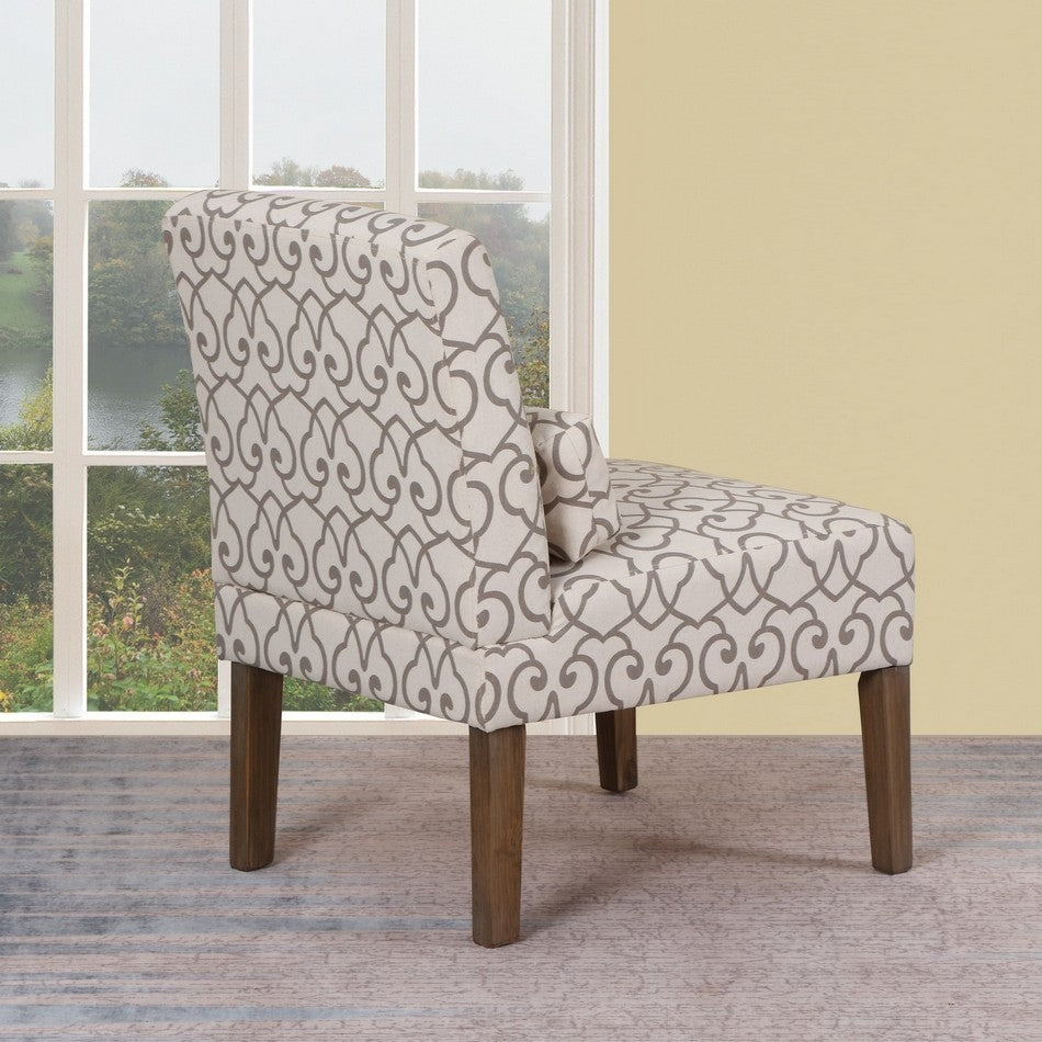 23 X 26" X 33" Beige Accent Chair