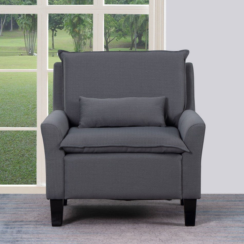 32" X 32" X 28 Gray Accent Chair