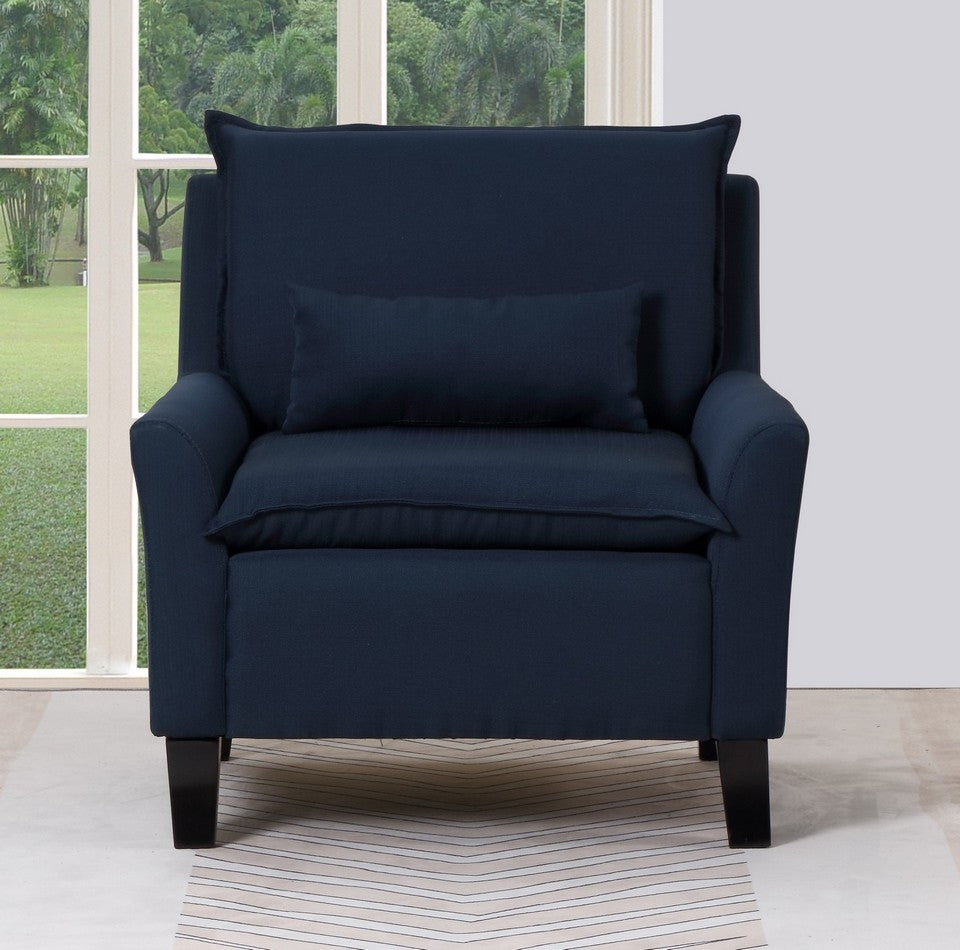 32" X 32" X 28 Navy Accent Chair