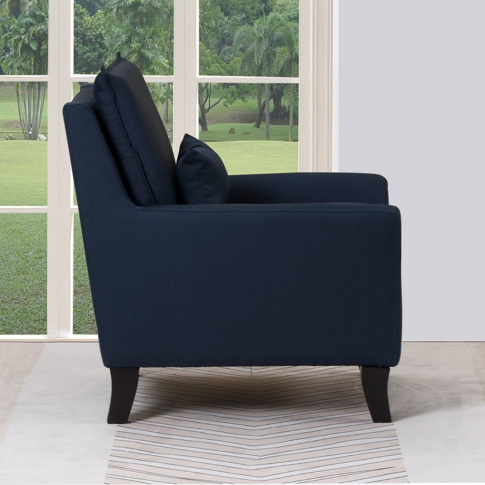 32" X 32" X 28 Navy Accent Chair