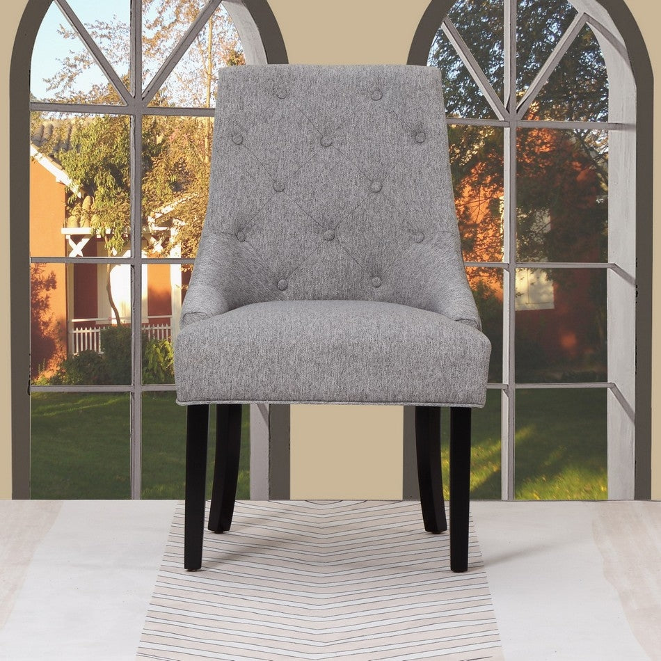 25 X 20 X 40" Light Gray  Accent Chair