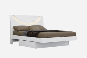 480.3" X 193.7" X 74.1" White  4PC California King Bedroom Set