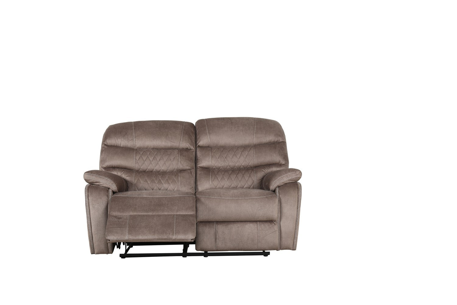 62" X 38" X 40" Light Brown  Loveseat
