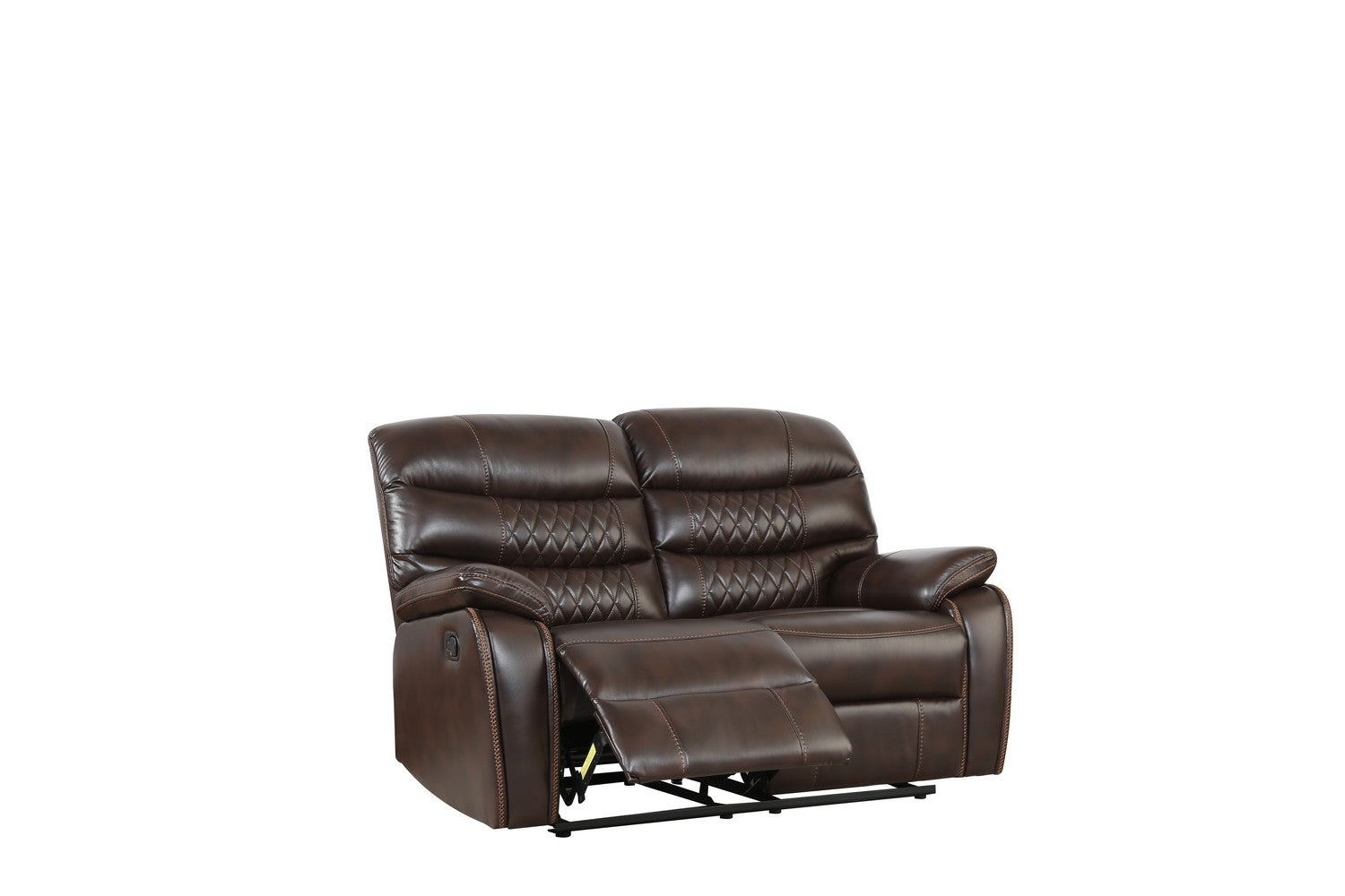 62" X 38" X 40" Dark Brown  Loveseat