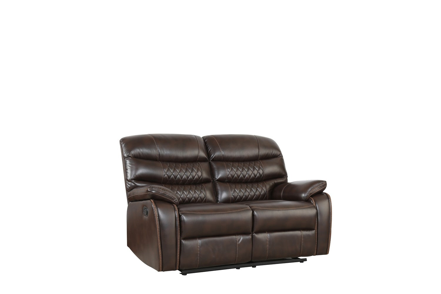 62" X 38" X 40" Dark Brown  Loveseat