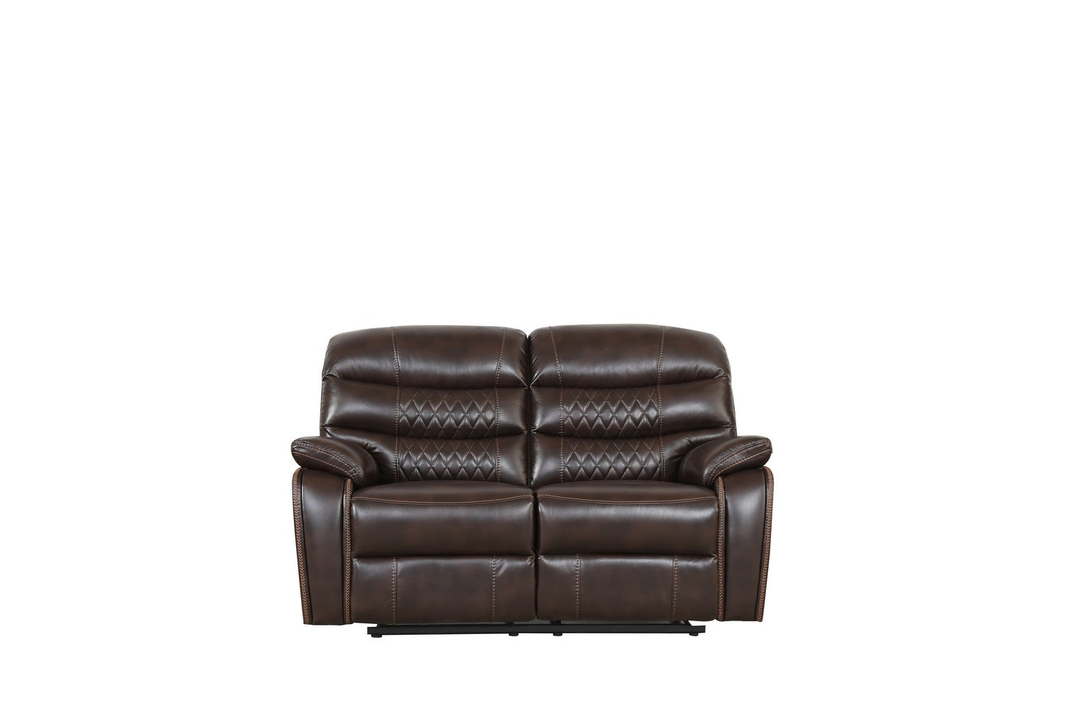 62" X 38" X 40" Dark Brown  Loveseat