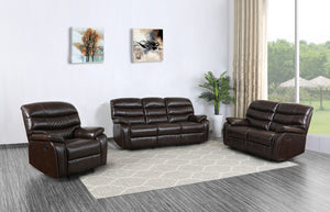 183" X 114" X 120" Dark Brown  Sofa Set