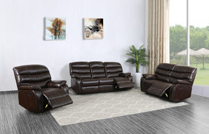 183" X 114" X 120" Dark Brown  Sofa Set