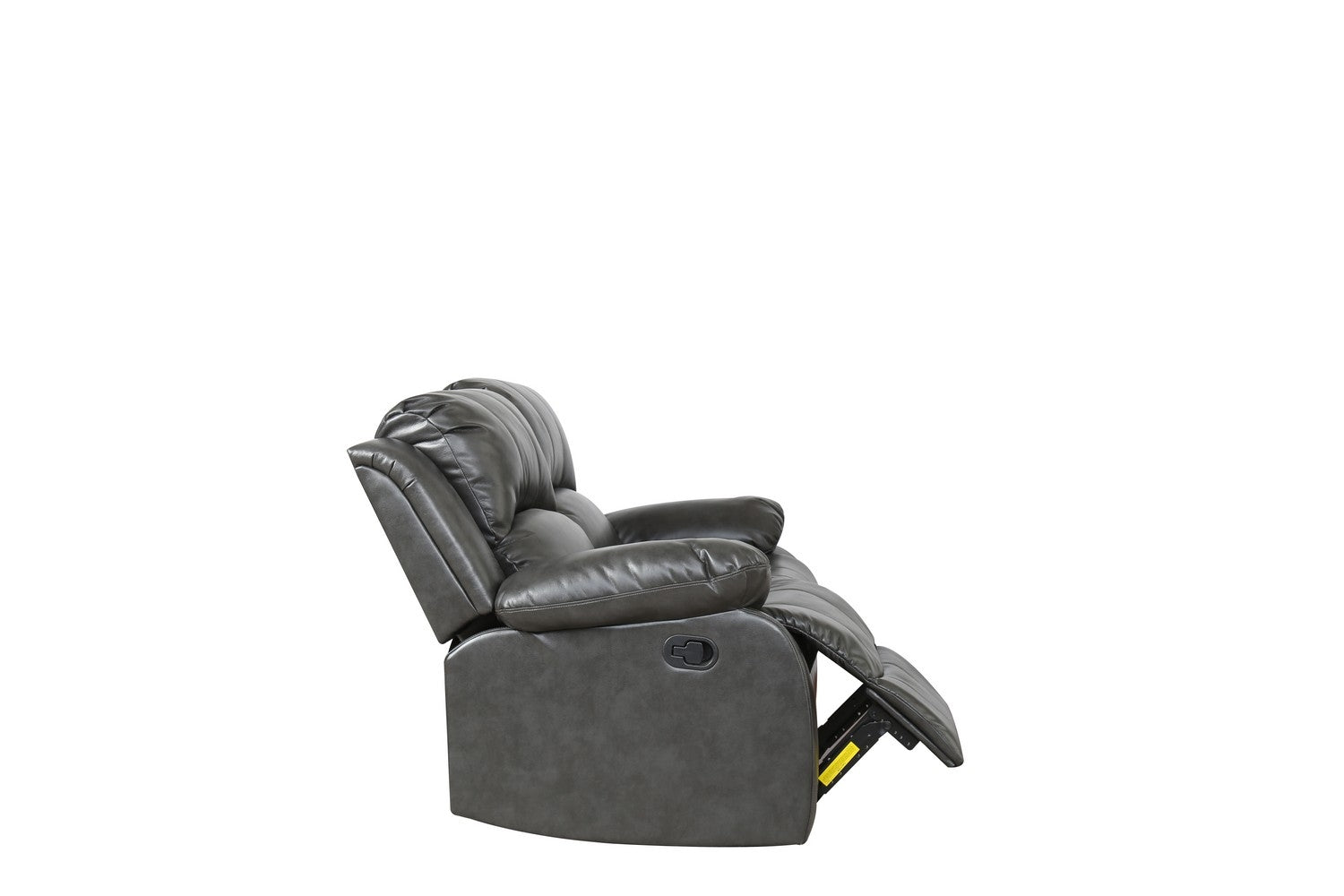 60" X 38" X 40" Gray  Loveseat