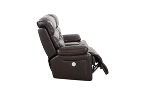 78" X 40" X 41" Brown  Power Reclining Console Loveseat