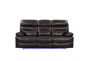 210" X 120" X 123" Brown  Power Reclining Sofa Set
