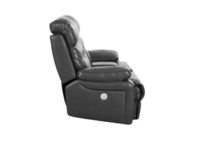 78" X 40" X 41" Gray  Power Reclining Console Loveseat