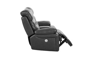 78" X 40" X 41" Gray  Power Reclining Console Loveseat