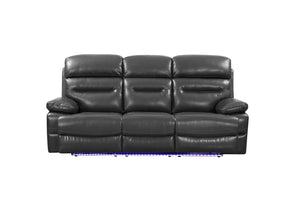 210" X 120" X 123" Gray  Power Reclining Sofa Set