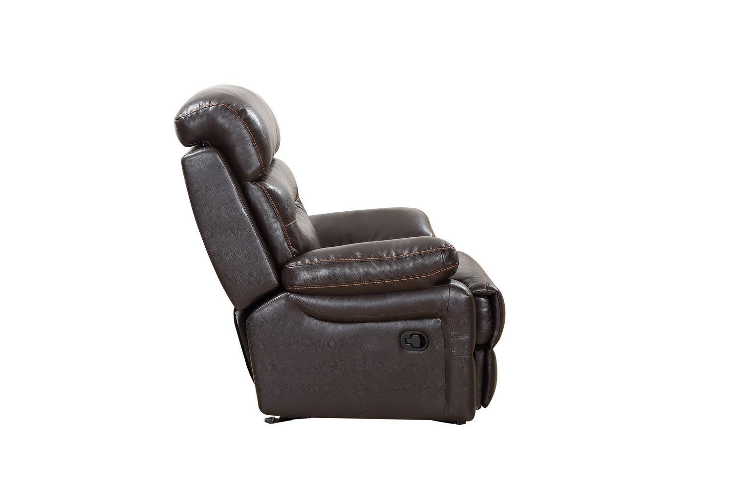 43" Brown Reclining Chair