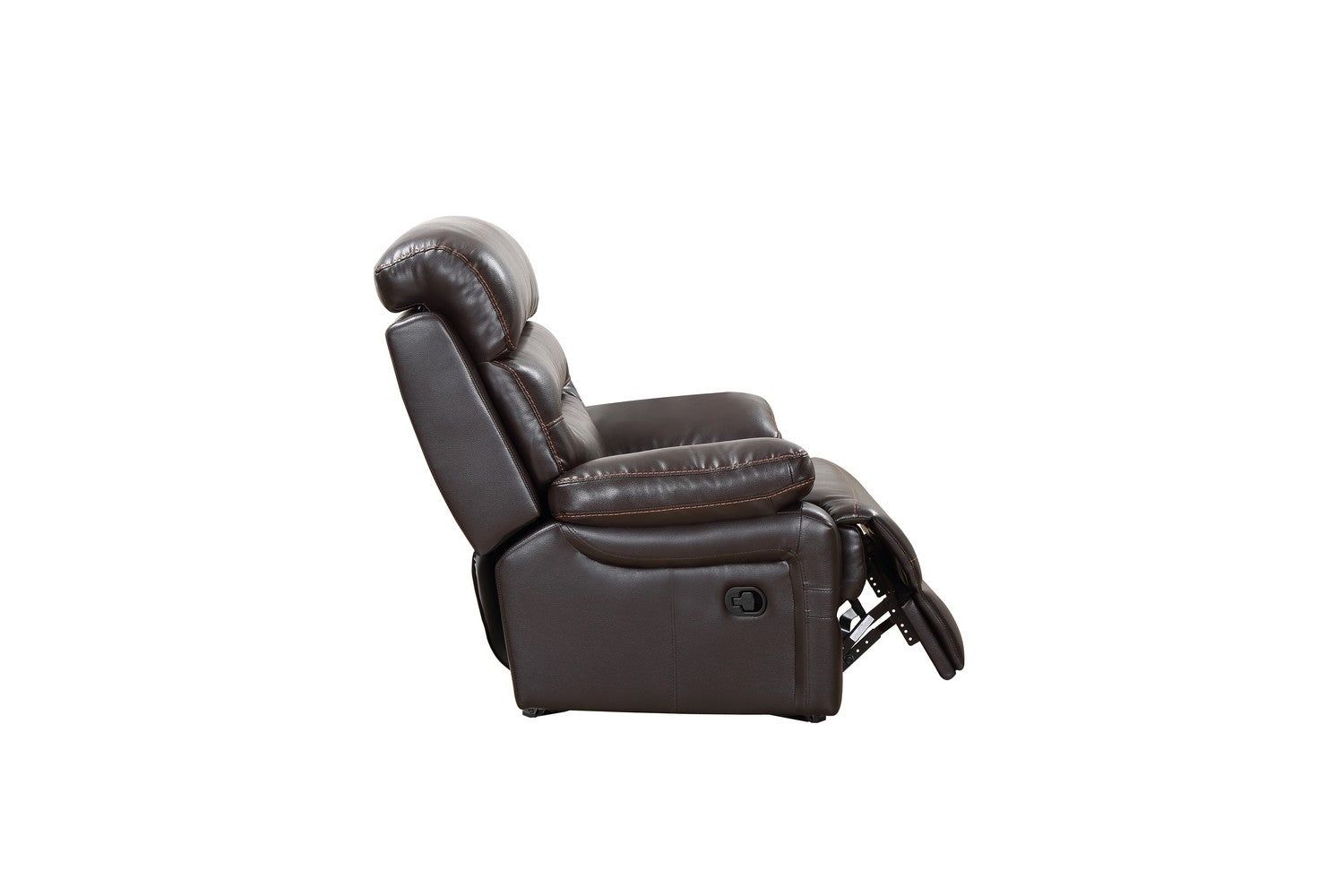 43" Brown Reclining Chair