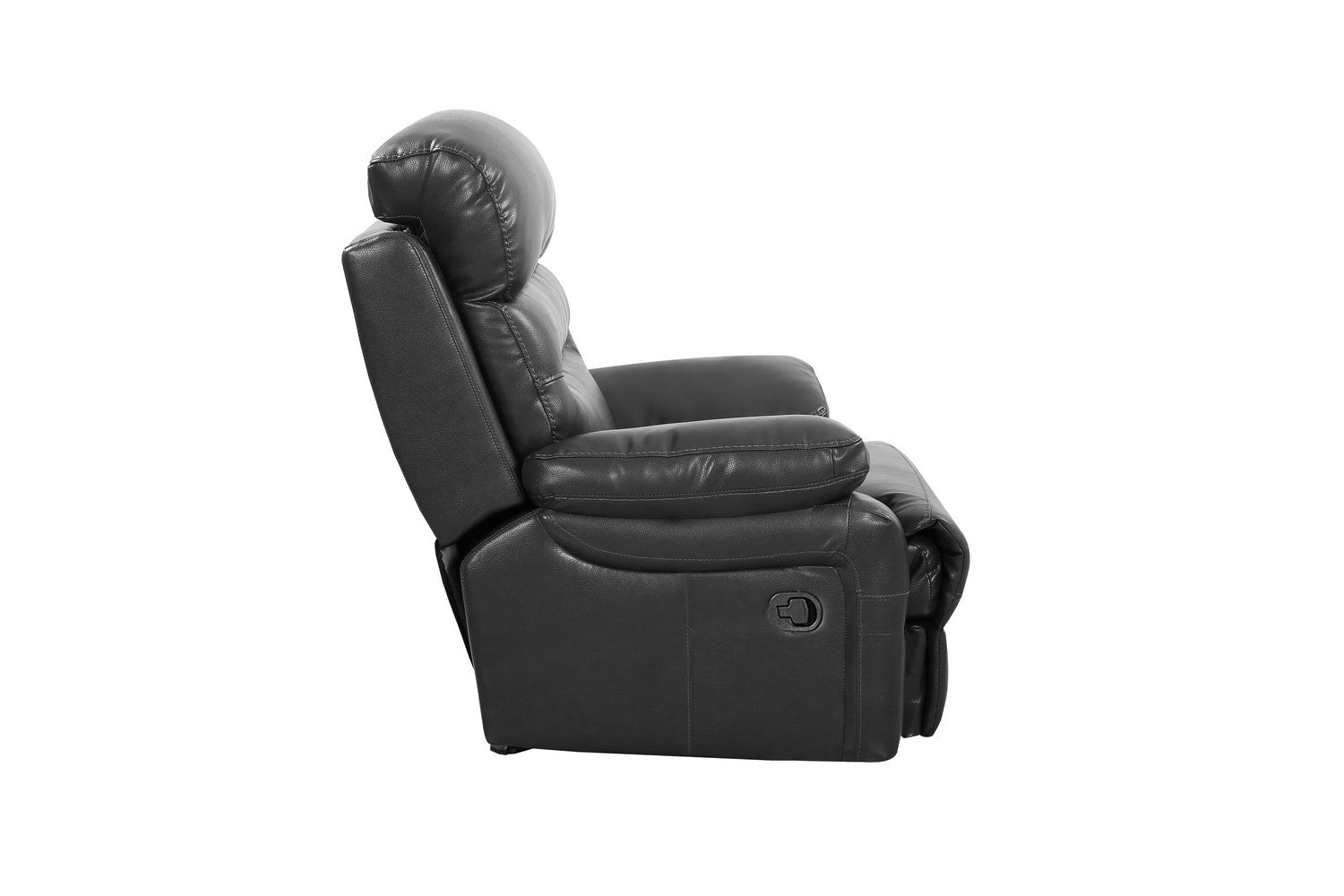 43" Gray Reclining Chair