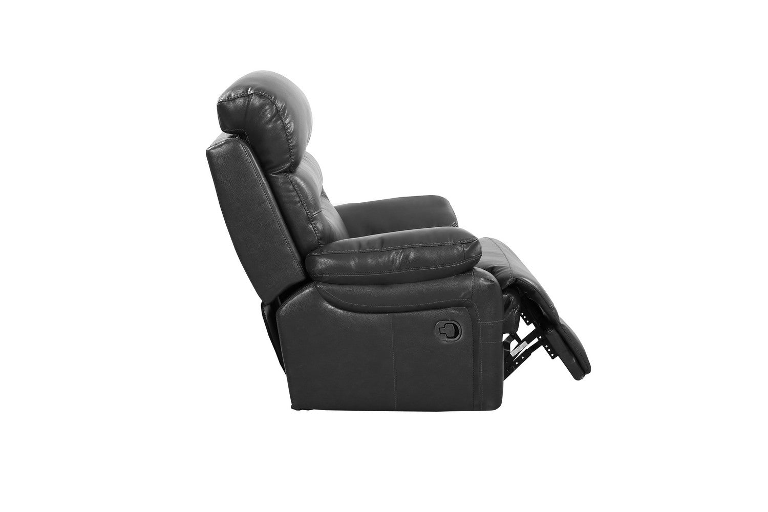 43" Gray Reclining Chair