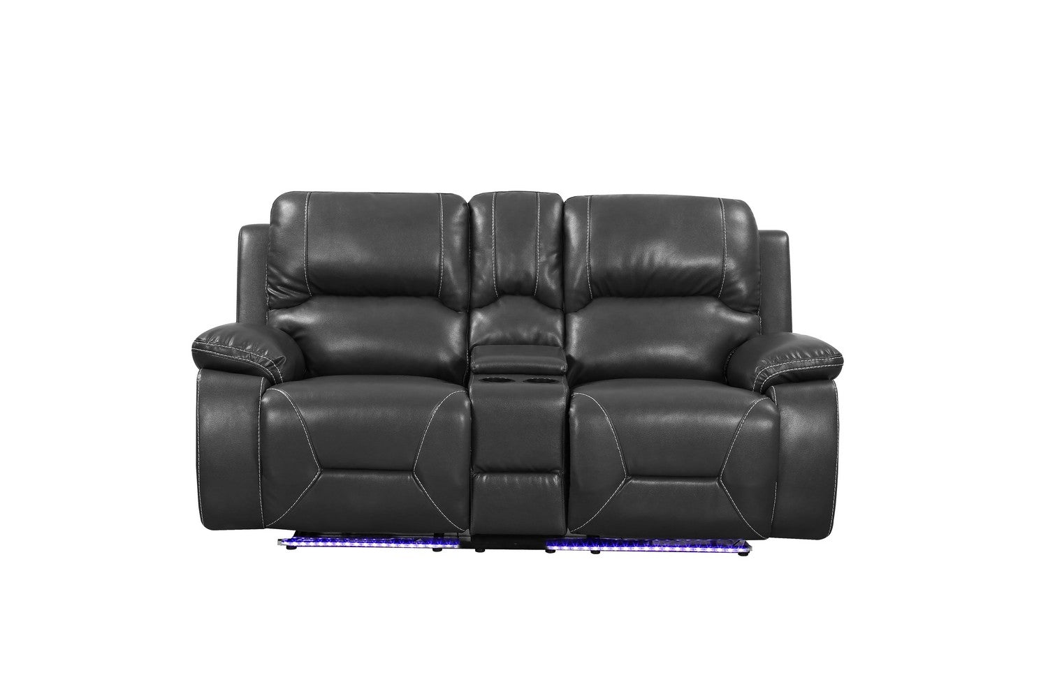 210" X 120" X 120" Gray  Power Reclining Sofa Set