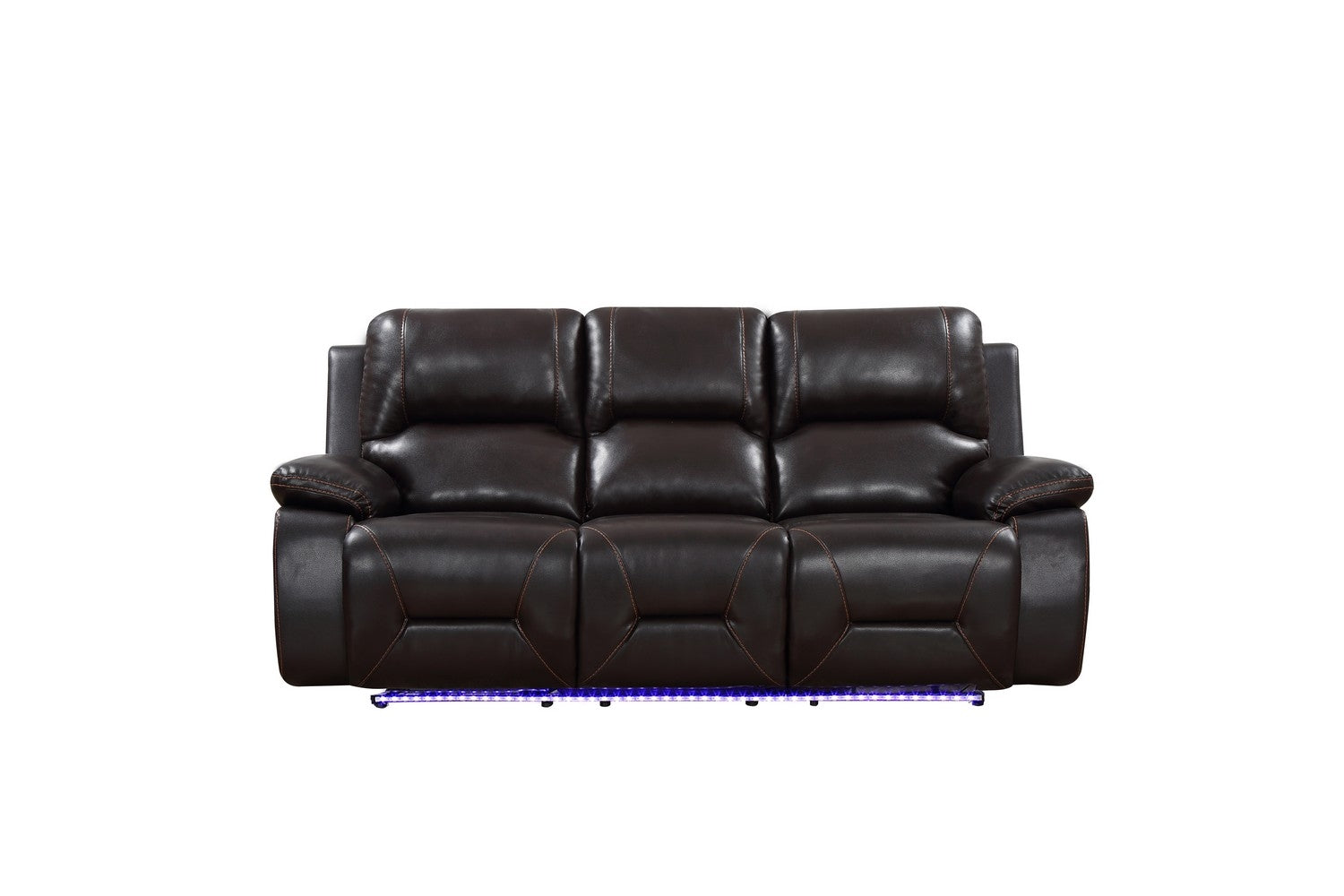 166" X 80" X 80" Brown  Power Reclining Sofa Love