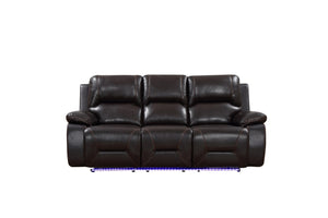 166" X 80" X 80" Brown  Power Reclining Sofa Love