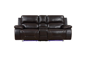 210" X 120" X 120" Brown  Power Reclining Sofa Set