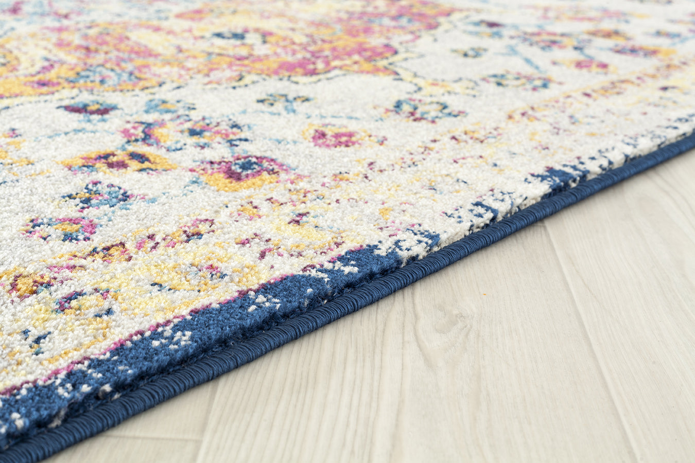 63" x 86" Camari Cream Olefin / Frieze Area Rug